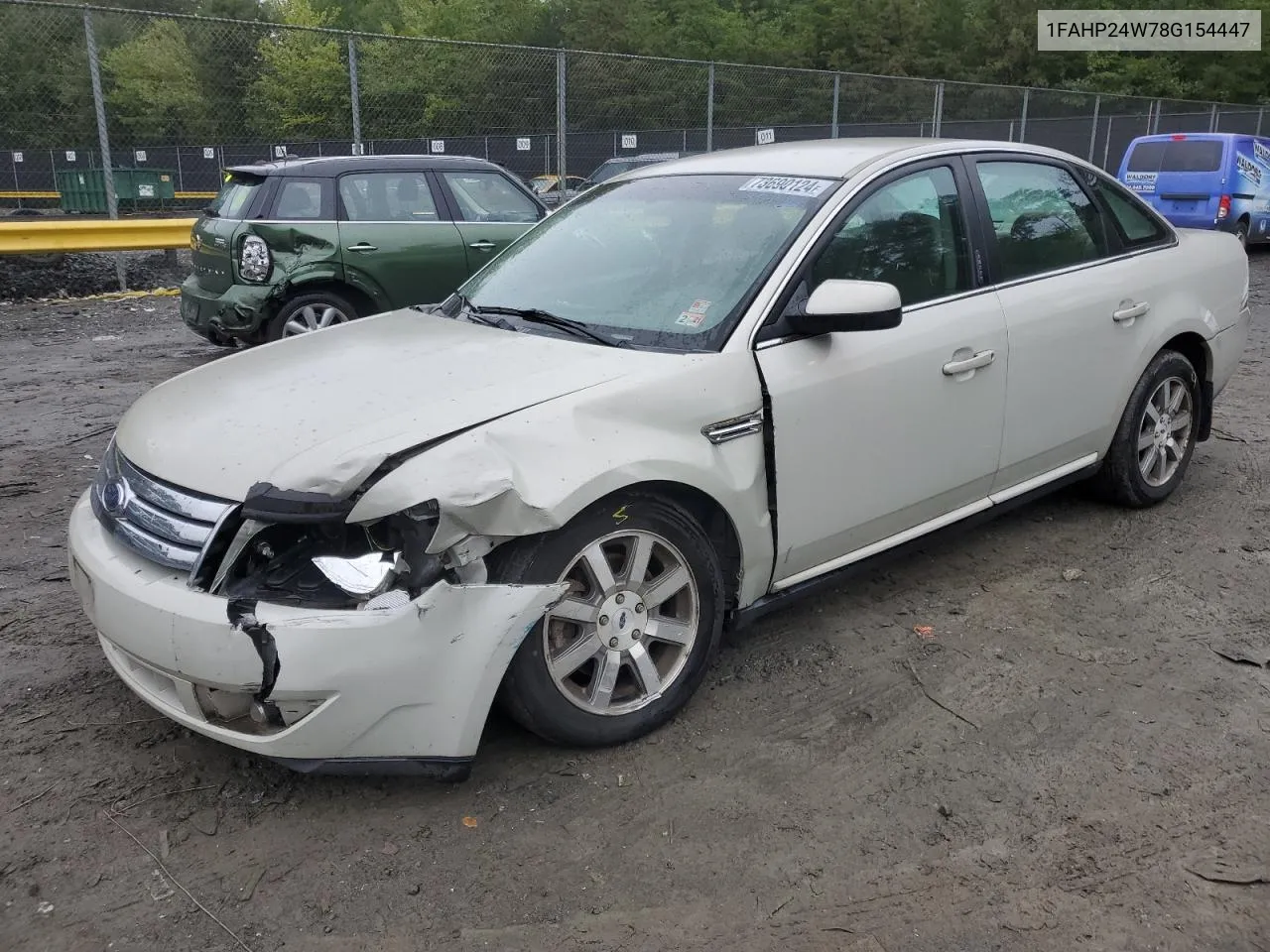 2008 Ford Taurus Sel VIN: 1FAHP24W78G154447 Lot: 73690124