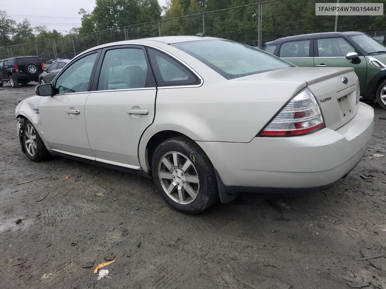 2008 Ford Taurus Sel VIN: 1FAHP24W78G154447 Lot: 73690124