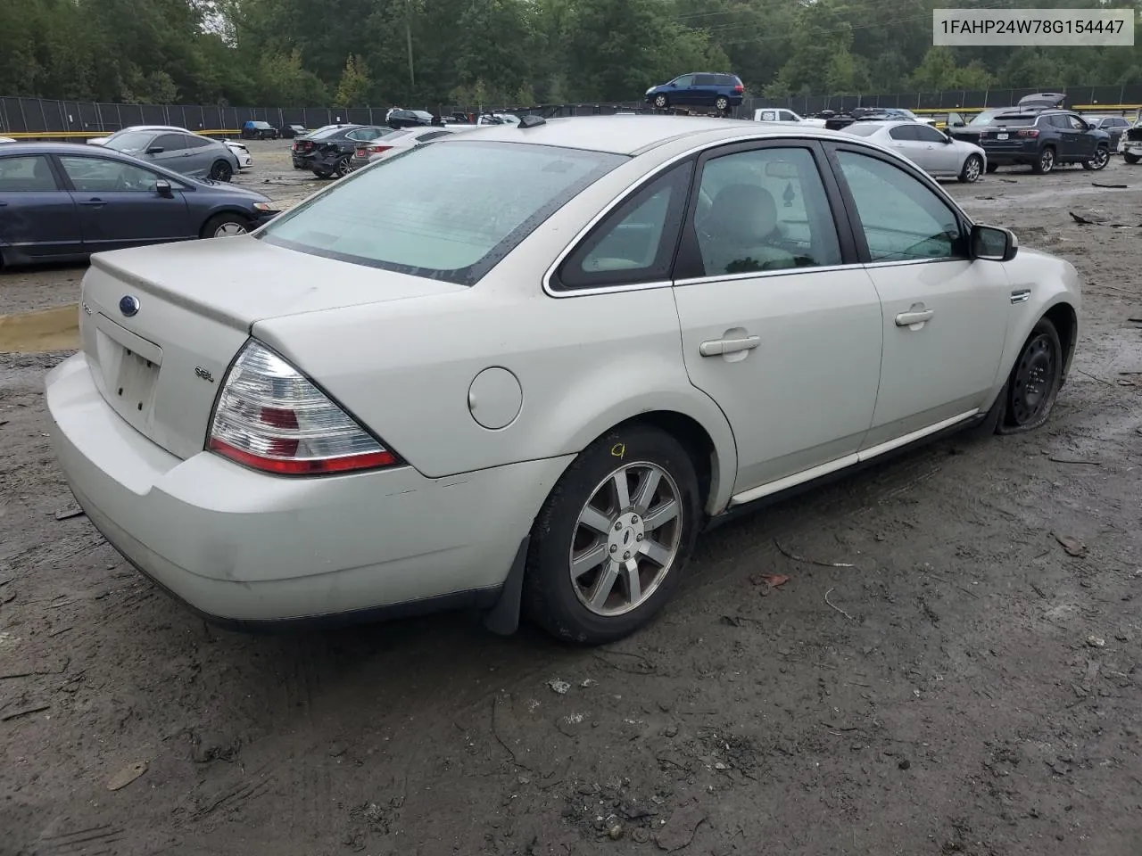 2008 Ford Taurus Sel VIN: 1FAHP24W78G154447 Lot: 73690124