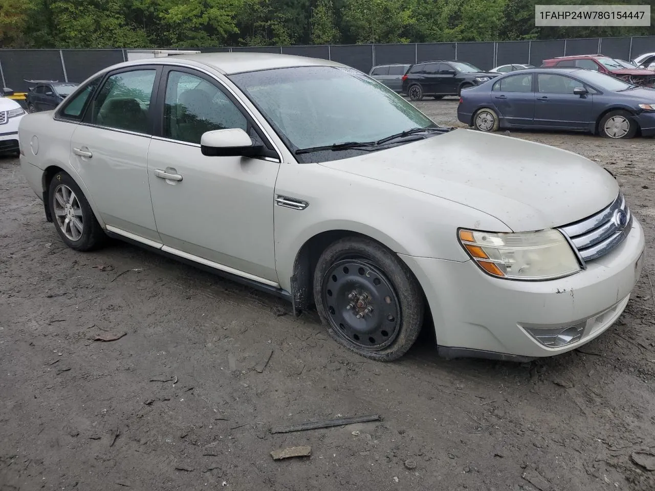 2008 Ford Taurus Sel VIN: 1FAHP24W78G154447 Lot: 73690124