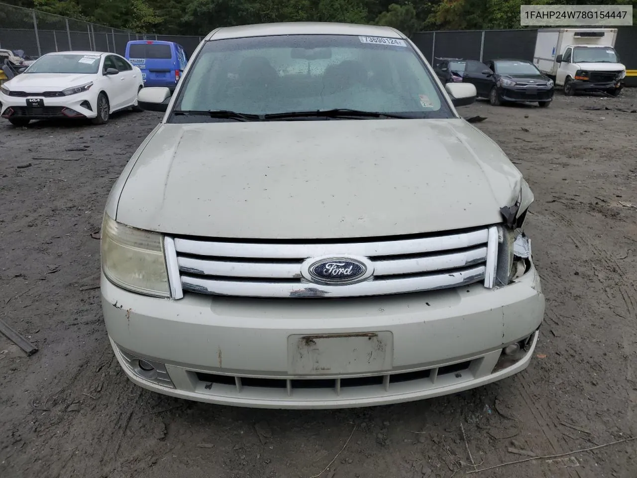 2008 Ford Taurus Sel VIN: 1FAHP24W78G154447 Lot: 73690124