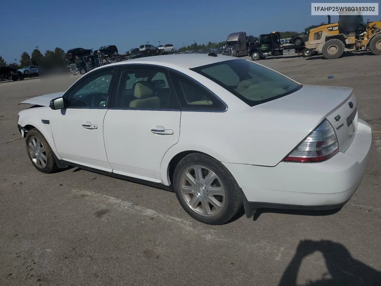 2008 Ford Taurus Limited VIN: 1FAHP25W98G113302 Lot: 73721114