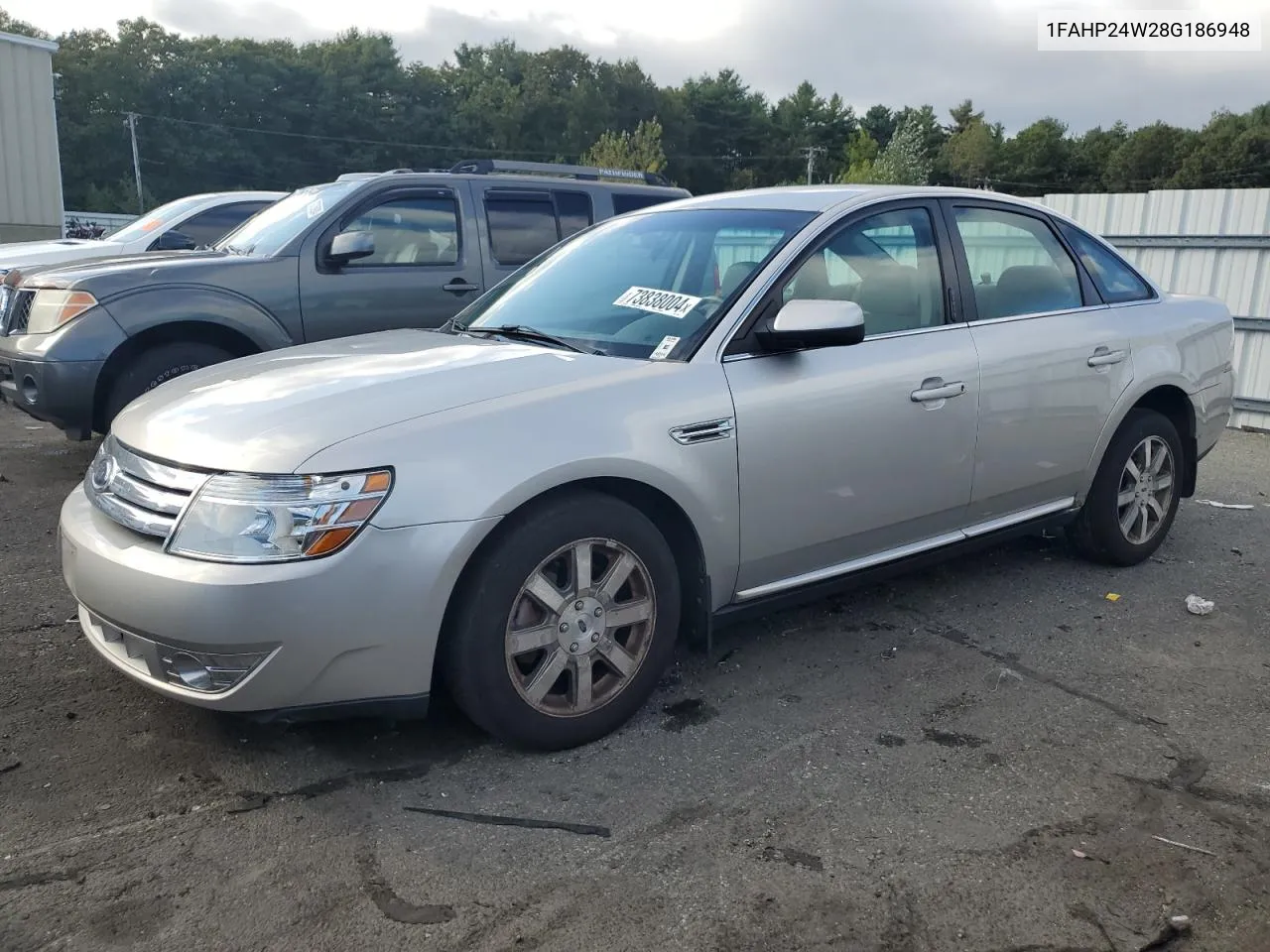 2008 Ford Taurus Sel VIN: 1FAHP24W28G186948 Lot: 73838004