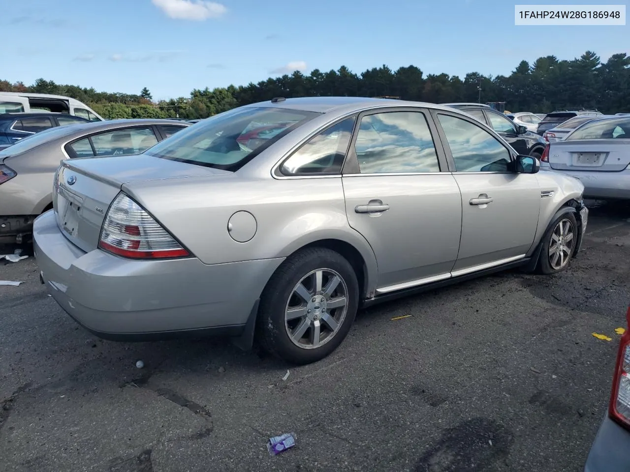 2008 Ford Taurus Sel VIN: 1FAHP24W28G186948 Lot: 73838004