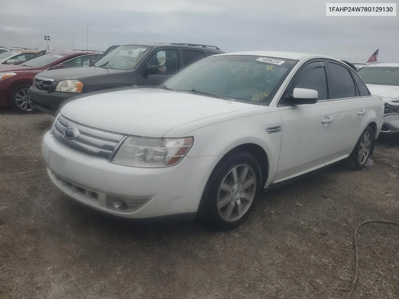 2008 Ford Taurus Sel VIN: 1FAHP24W78G129130 Lot: 74086224