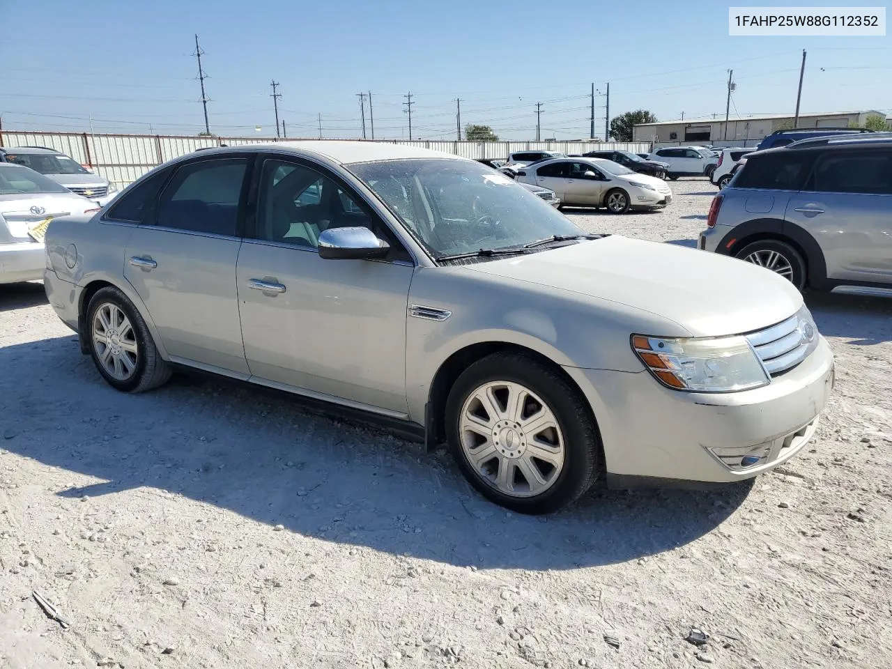 2008 Ford Taurus Limited VIN: 1FAHP25W88G112352 Lot: 74141774