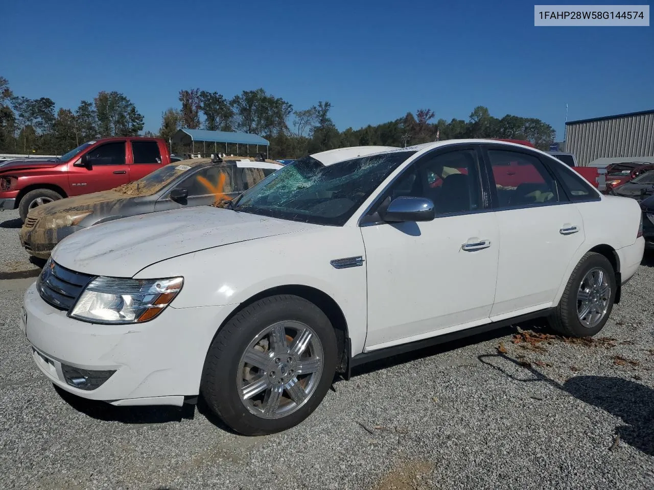 2008 Ford Taurus Limited VIN: 1FAHP28W58G144574 Lot: 74658954