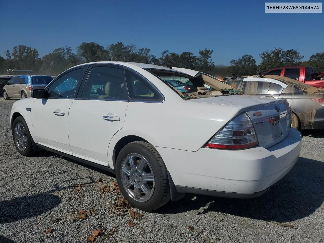 2008 Ford Taurus Limited VIN: 1FAHP28W58G144574 Lot: 74658954