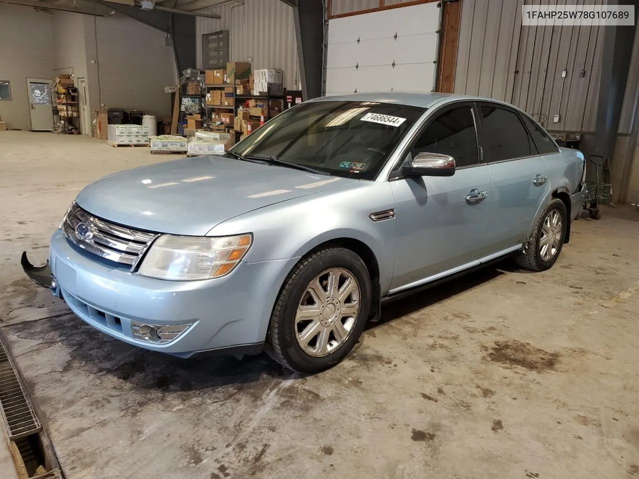 2008 Ford Taurus Limited VIN: 1FAHP25W78G107689 Lot: 74686544