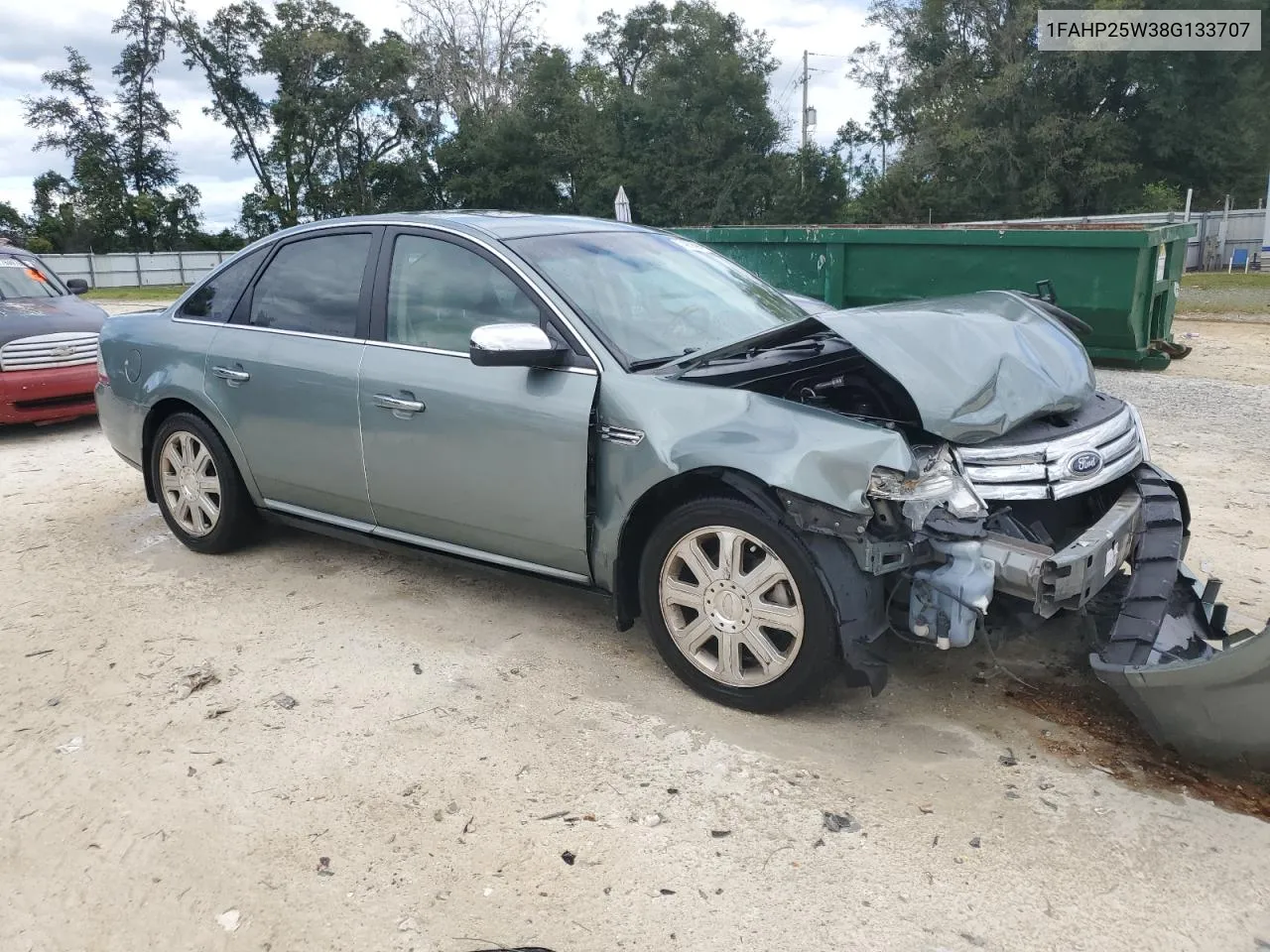 2008 Ford Taurus Limited VIN: 1FAHP25W38G133707 Lot: 74853624