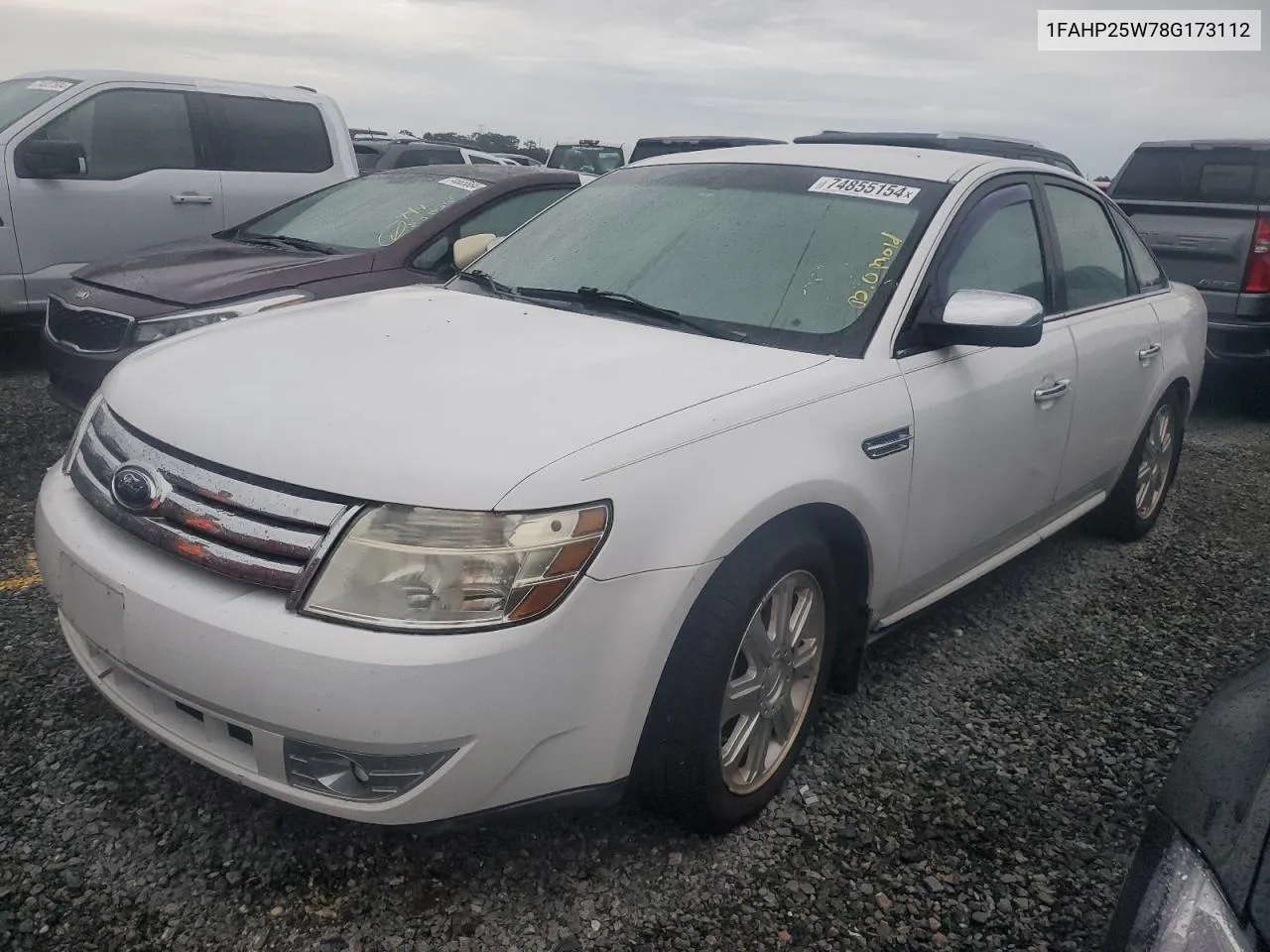 2008 Ford Taurus Limited VIN: 1FAHP25W78G173112 Lot: 74855154