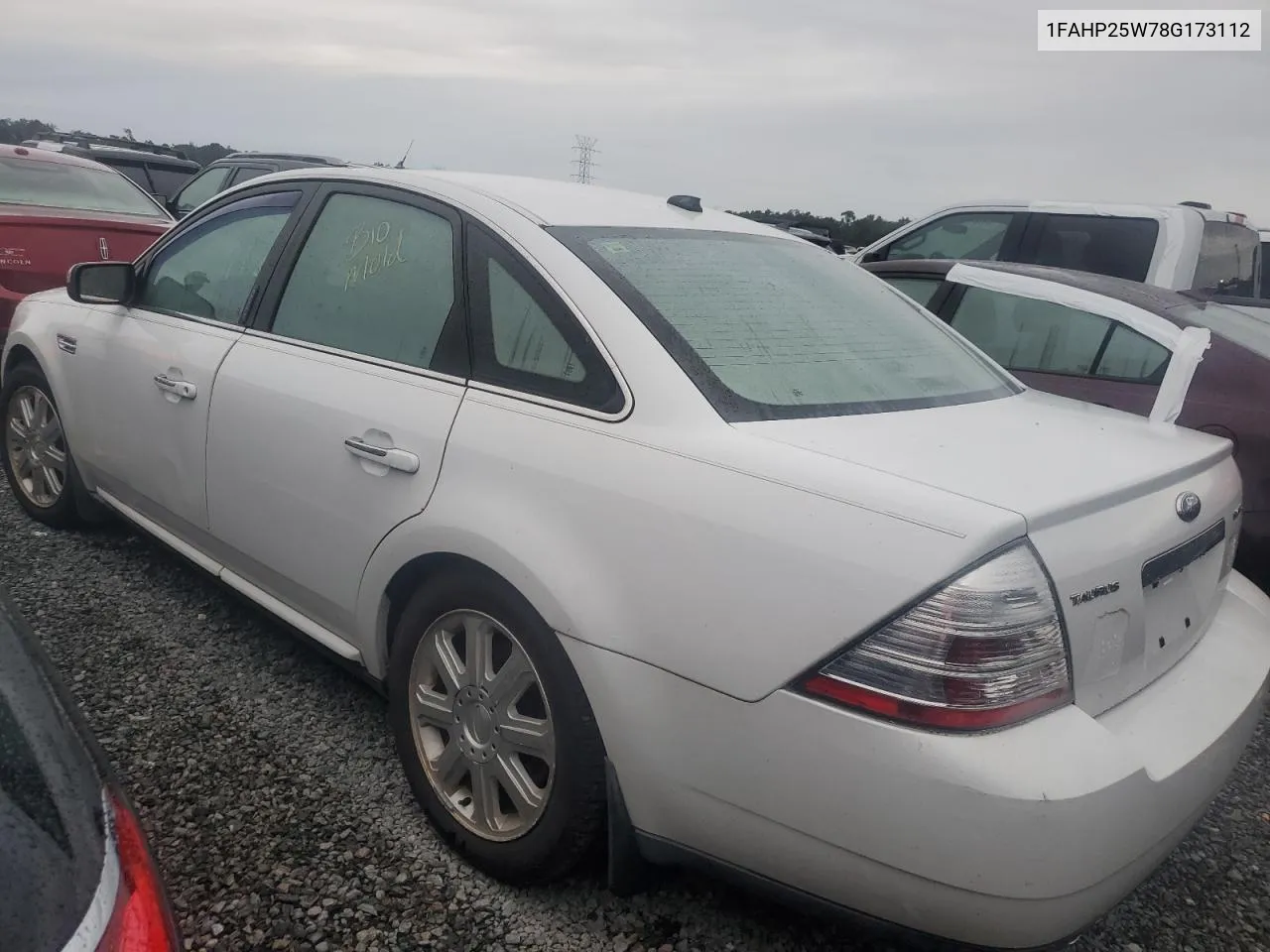 2008 Ford Taurus Limited VIN: 1FAHP25W78G173112 Lot: 74855154