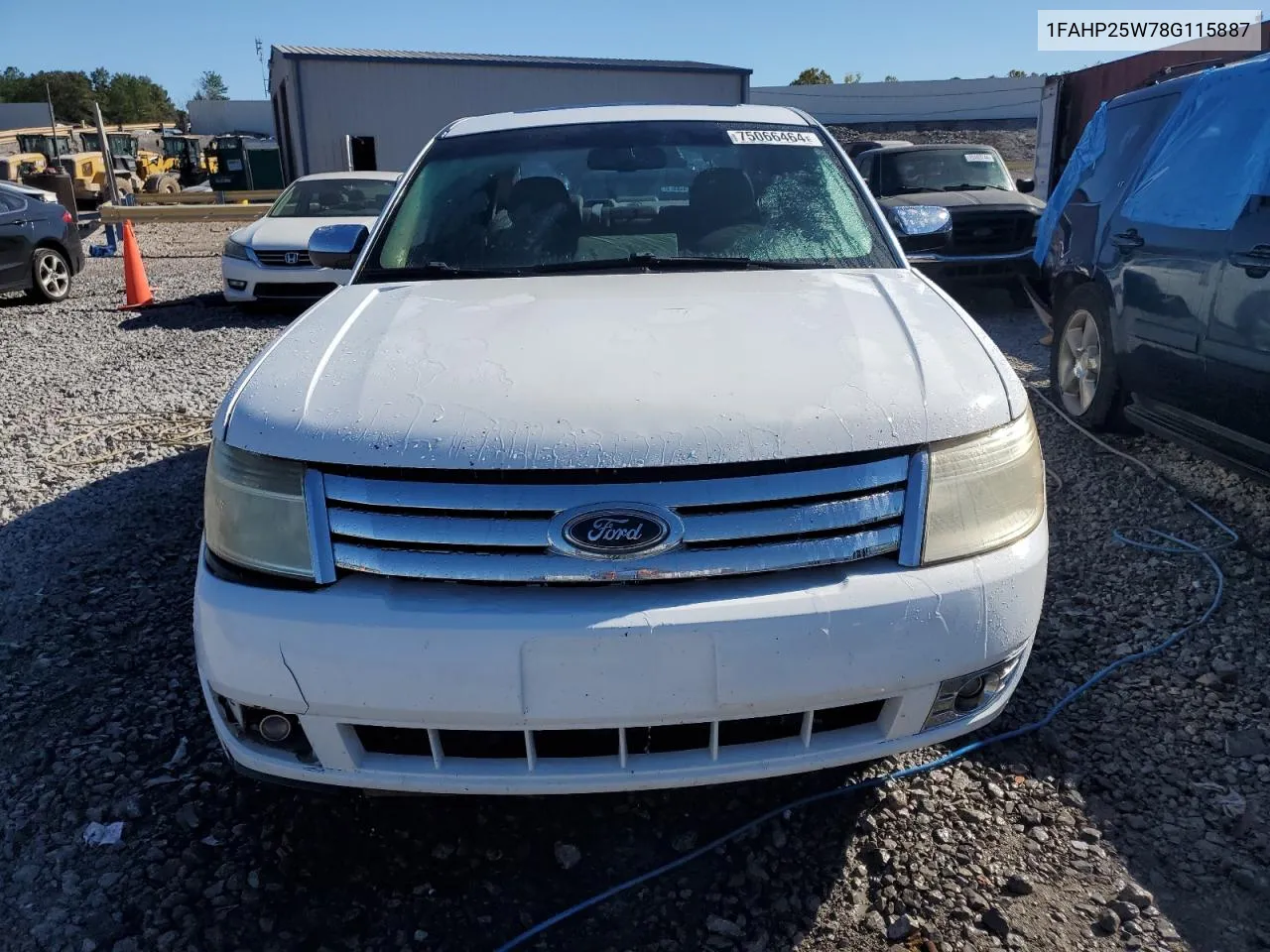 2008 Ford Taurus Limited VIN: 1FAHP25W78G115887 Lot: 75066464