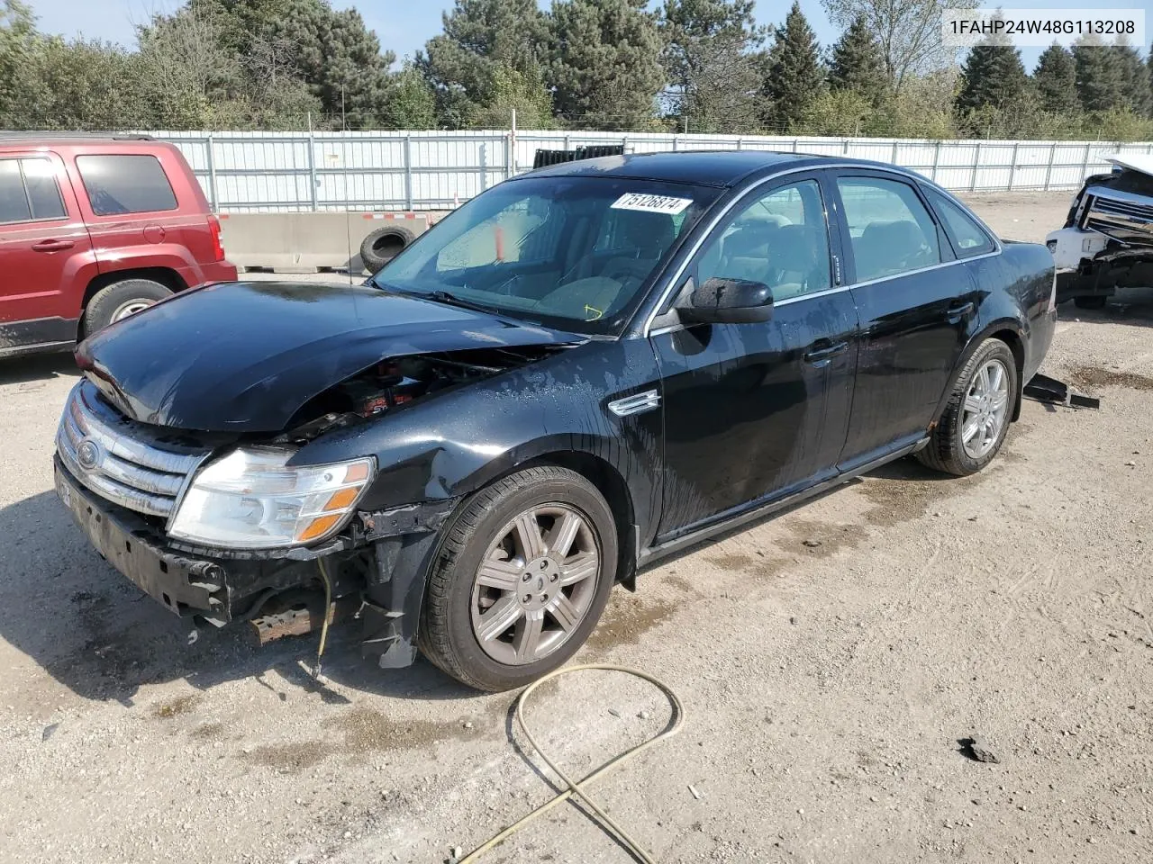 2008 Ford Taurus Sel VIN: 1FAHP24W48G113208 Lot: 75126874