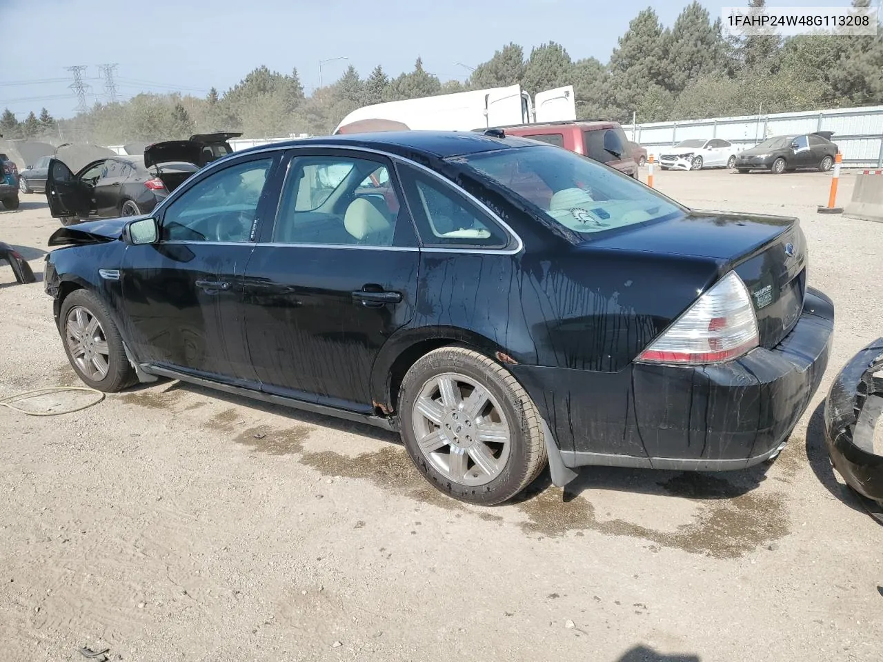 2008 Ford Taurus Sel VIN: 1FAHP24W48G113208 Lot: 75126874