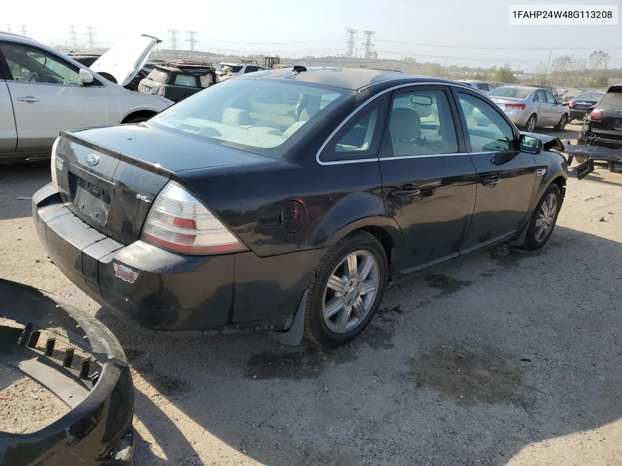 2008 Ford Taurus Sel VIN: 1FAHP24W48G113208 Lot: 75126874