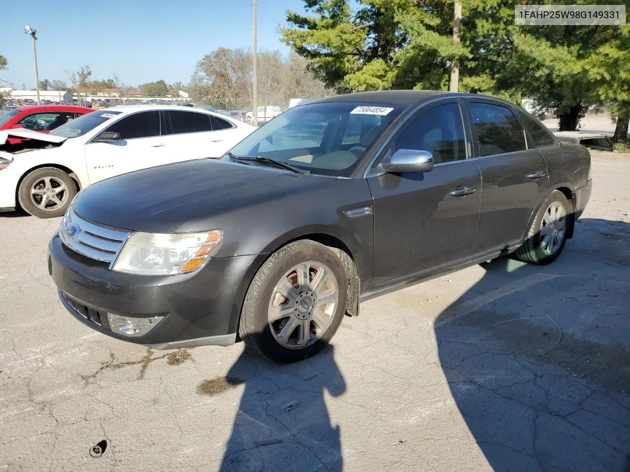 2008 Ford Taurus Limited VIN: 1FAHP25W98G149331 Lot: 75864854