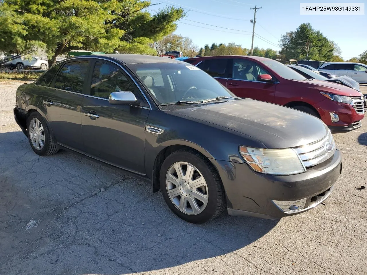 2008 Ford Taurus Limited VIN: 1FAHP25W98G149331 Lot: 75864854