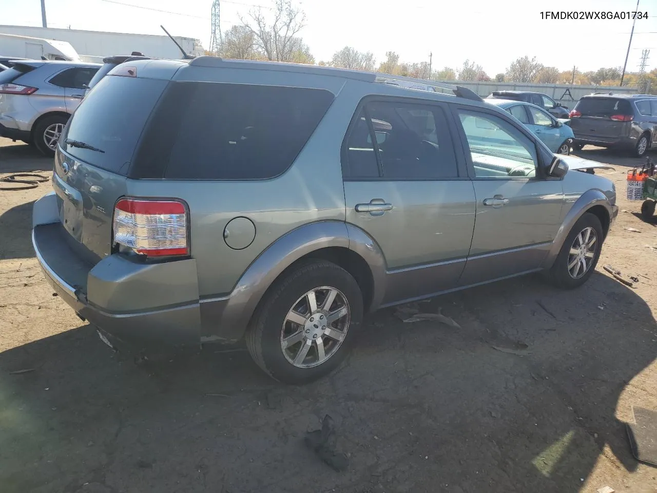 2008 Ford Taurus X Sel VIN: 1FMDK02WX8GA01734 Lot: 76580954