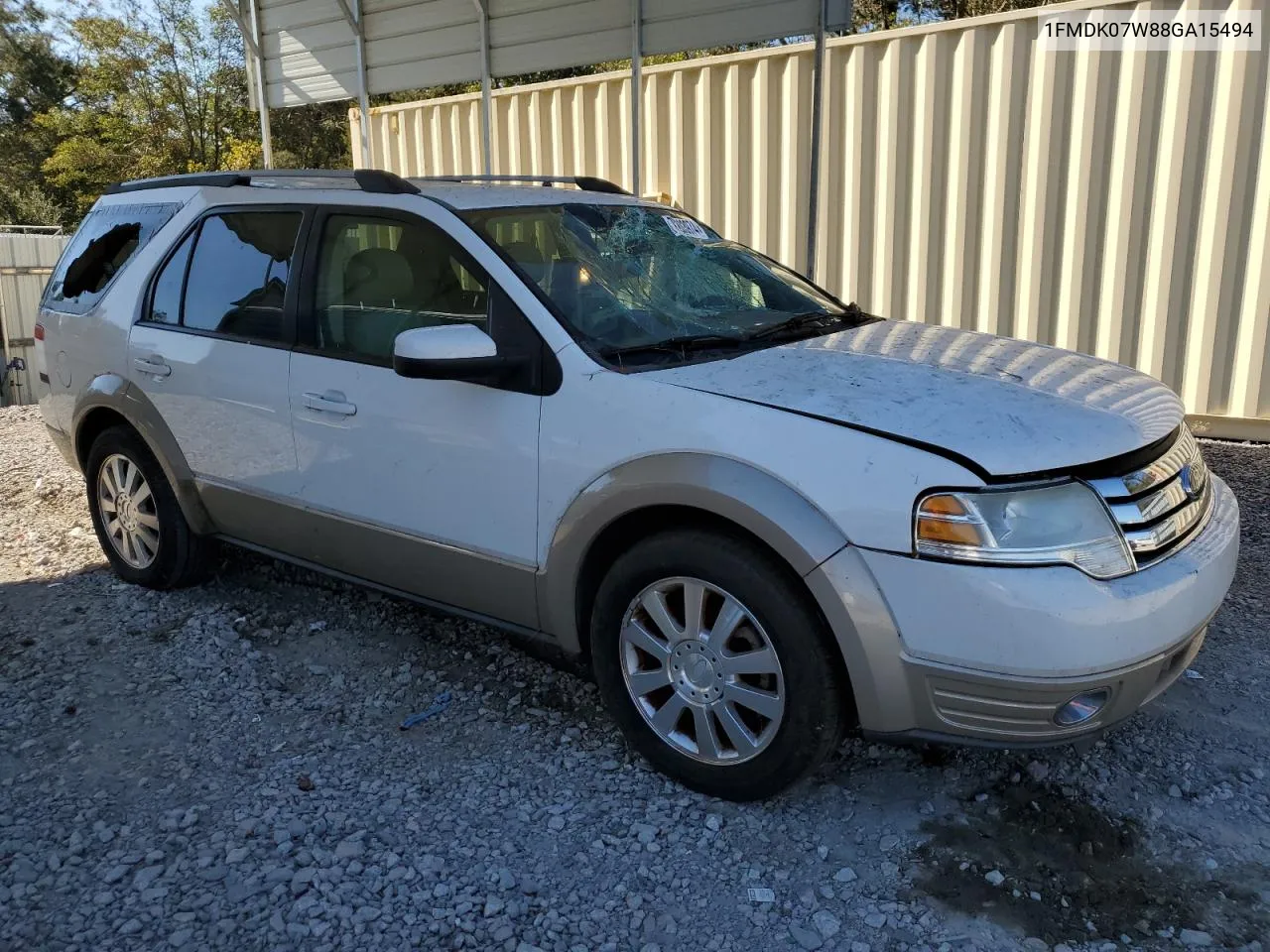 2008 Ford Taurus X Eddie Bauer VIN: 1FMDK07W88GA15494 Lot: 77003974