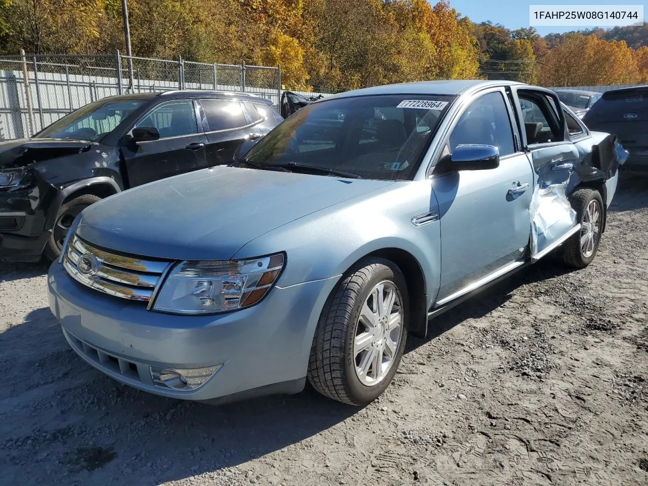 2008 Ford Taurus Limited VIN: 1FAHP25W08G140744 Lot: 77228964