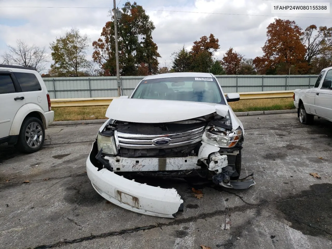 2008 Ford Taurus Sel VIN: 1FAHP24W08G155388 Lot: 77678344