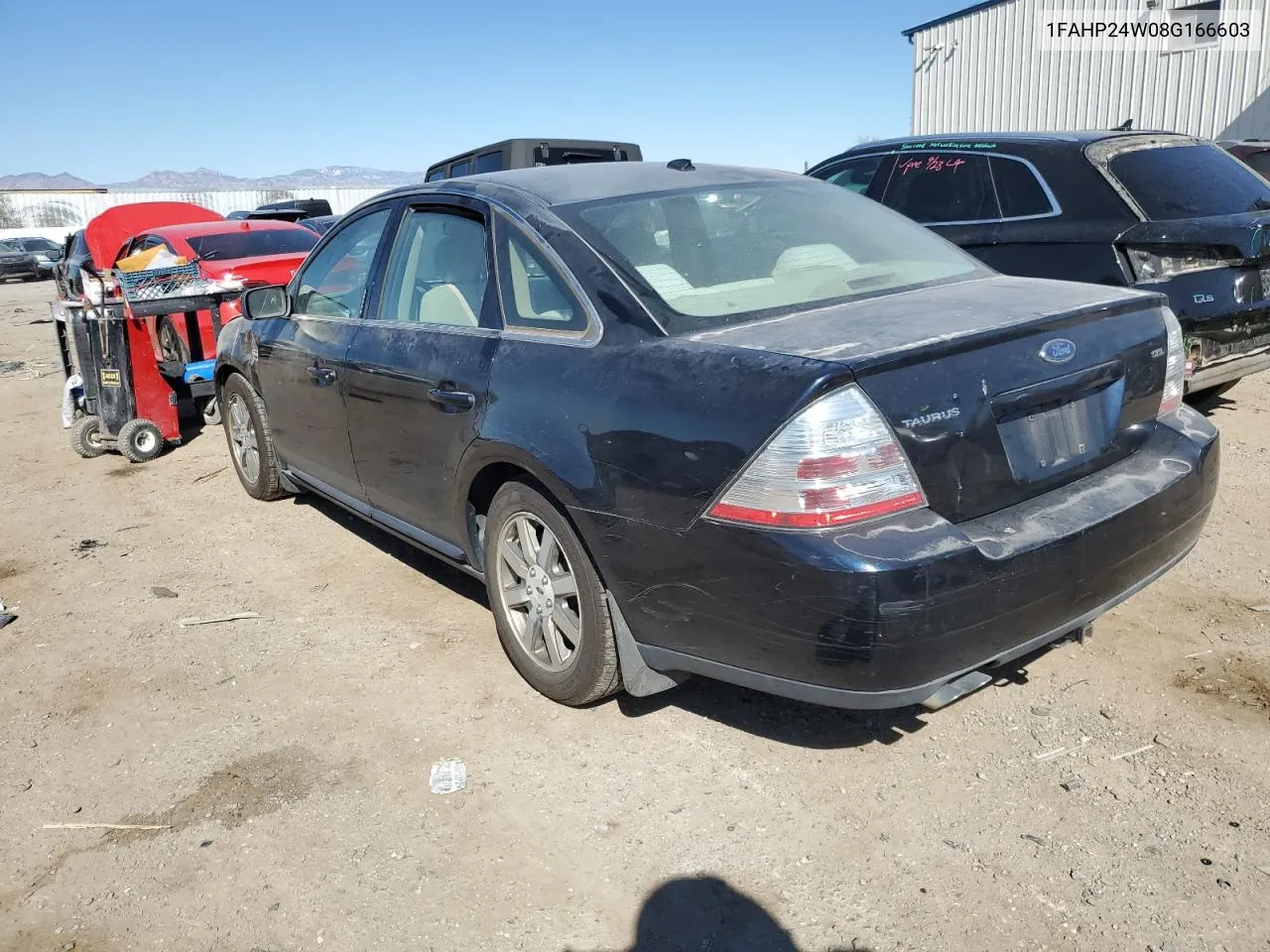 2008 Ford Taurus Sel VIN: 1FAHP24W08G166603 Lot: 78131864