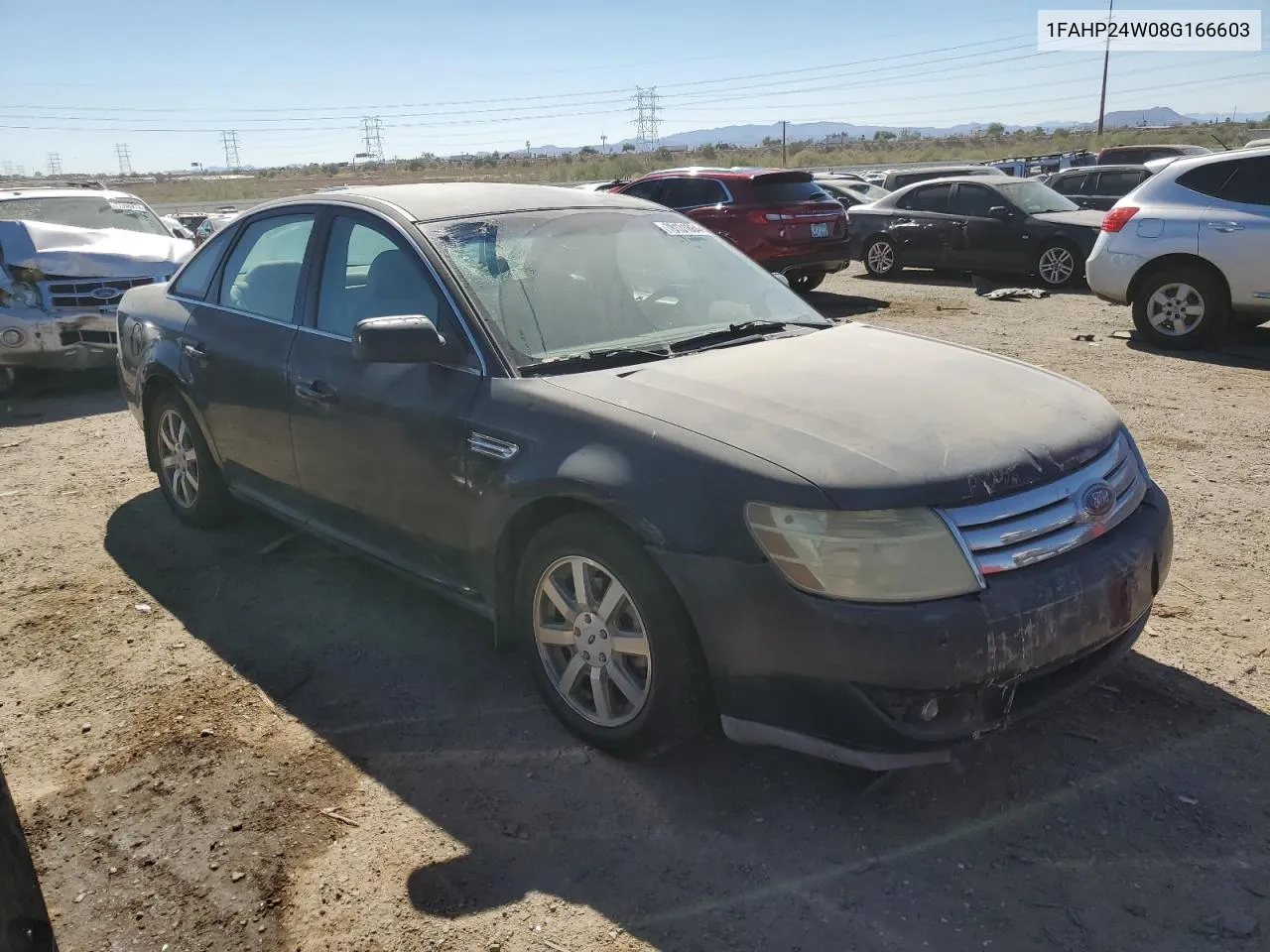 2008 Ford Taurus Sel VIN: 1FAHP24W08G166603 Lot: 78131864