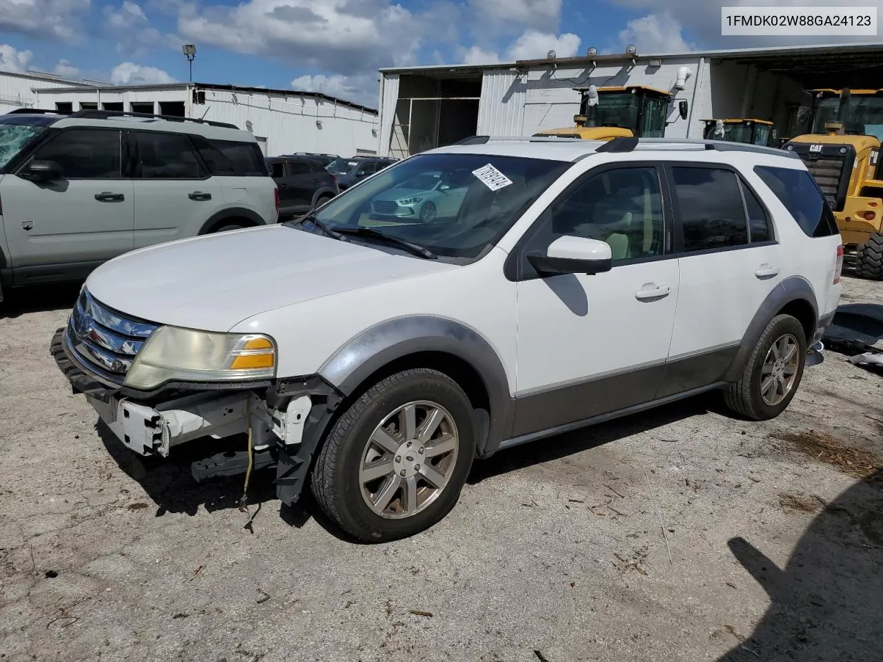 2008 Ford Taurus X Sel VIN: 1FMDK02W88GA24123 Lot: 78191474