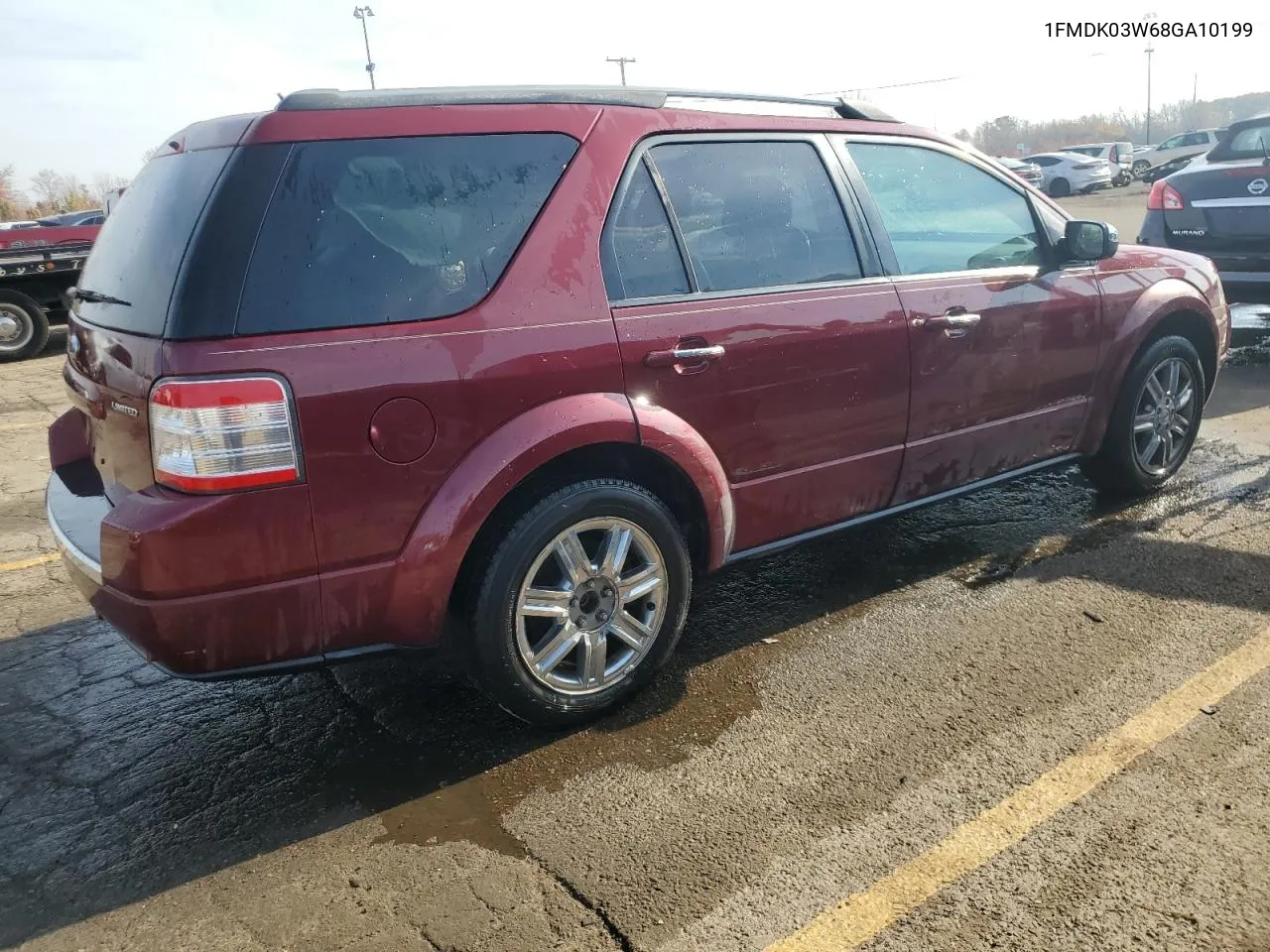 2008 Ford Taurus X Limited VIN: 1FMDK03W68GA10199 Lot: 78247794