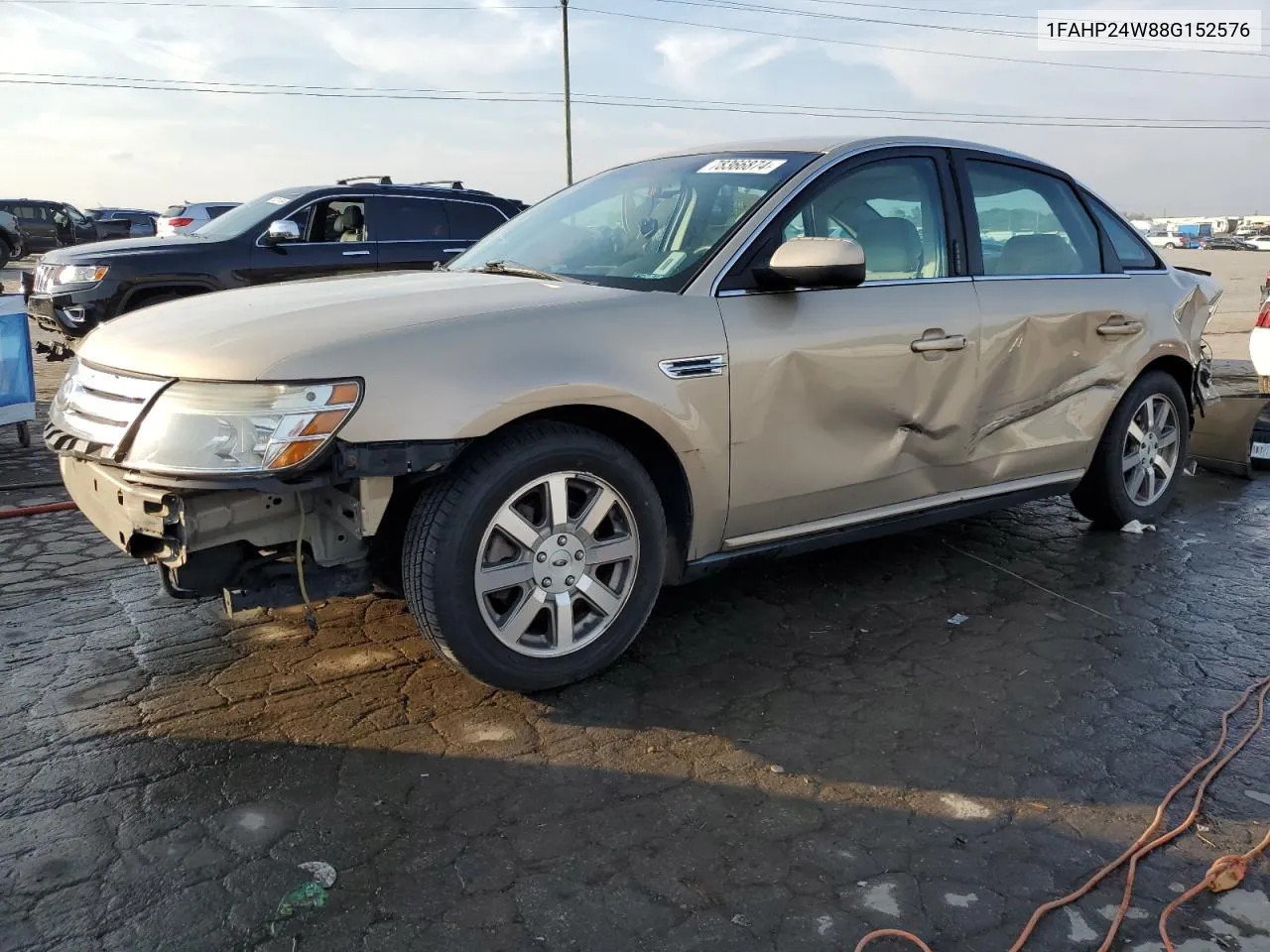 2008 Ford Taurus Sel VIN: 1FAHP24W88G152576 Lot: 78366874