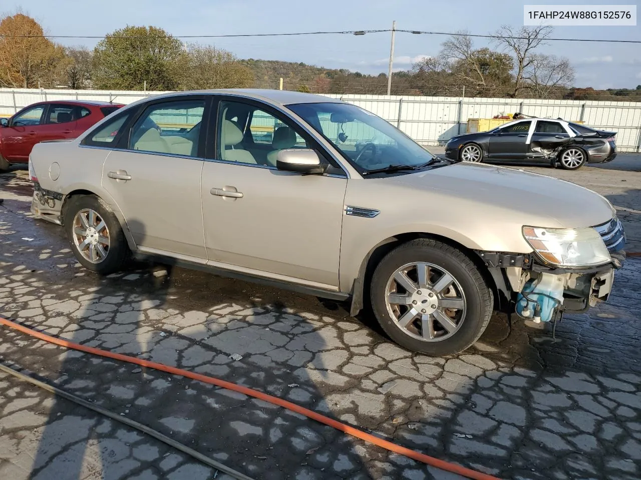 2008 Ford Taurus Sel VIN: 1FAHP24W88G152576 Lot: 78366874