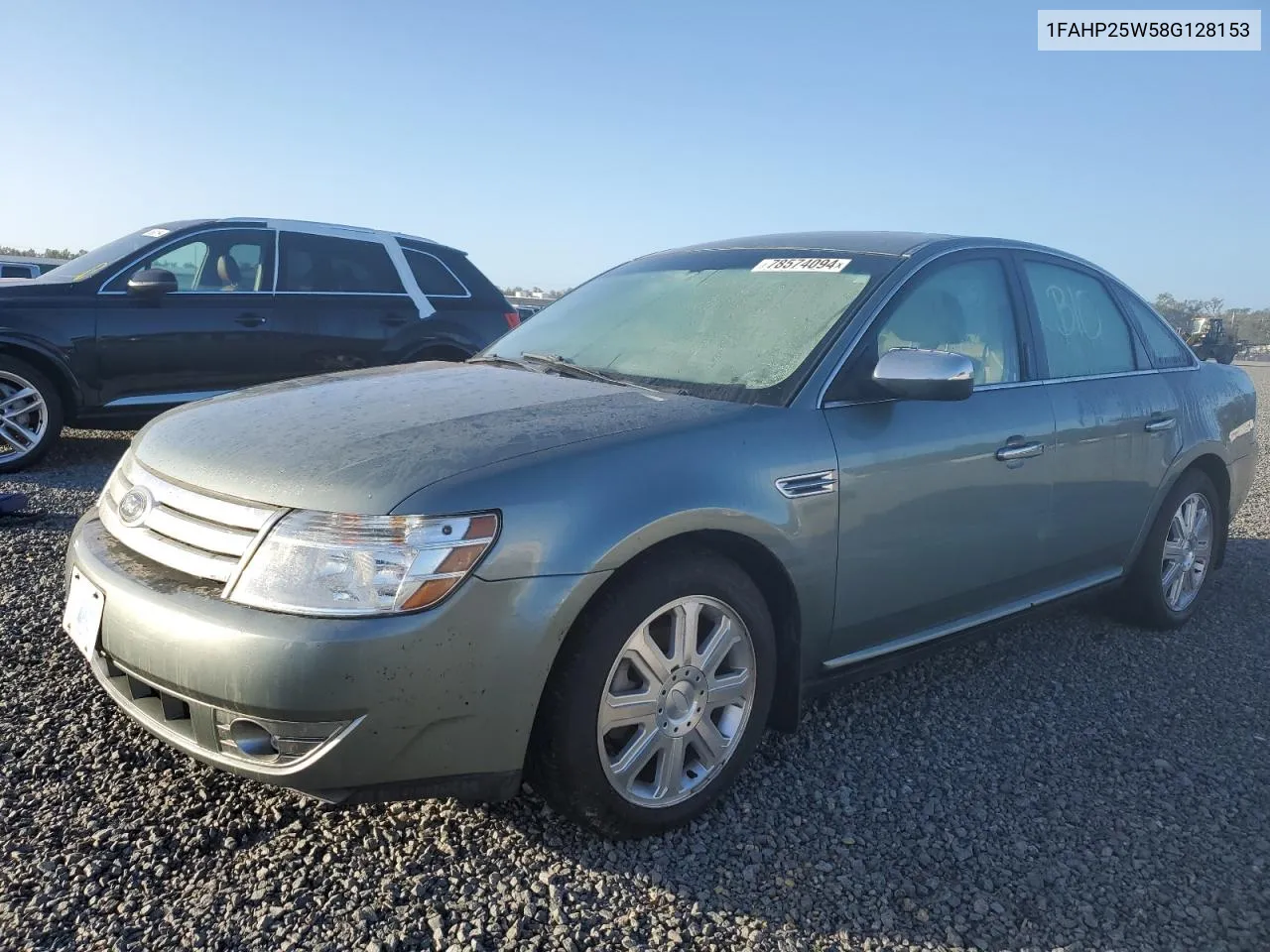 2008 Ford Taurus Limited VIN: 1FAHP25W58G128153 Lot: 78574094