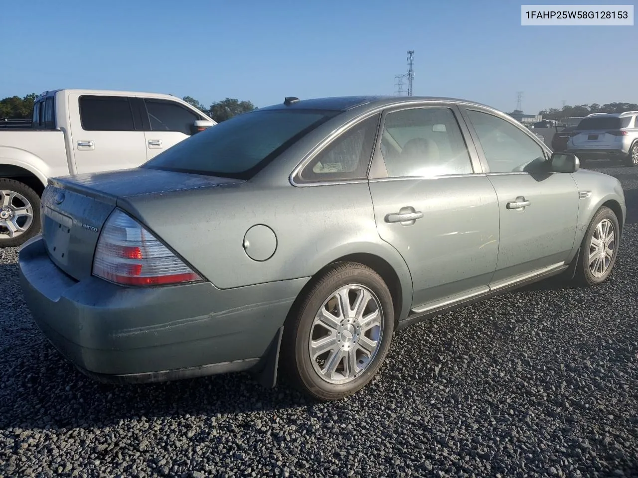 2008 Ford Taurus Limited VIN: 1FAHP25W58G128153 Lot: 78574094