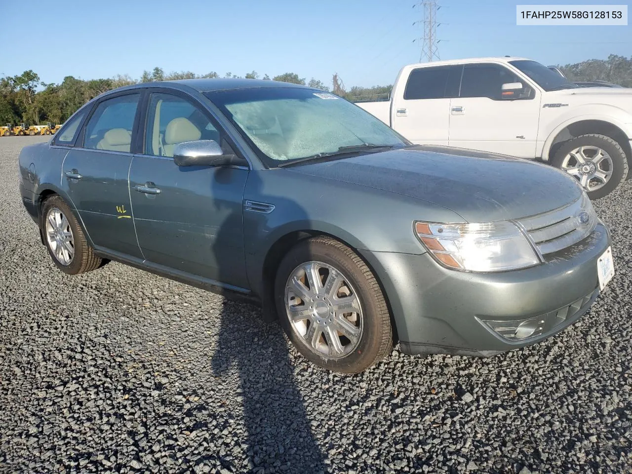 2008 Ford Taurus Limited VIN: 1FAHP25W58G128153 Lot: 78574094