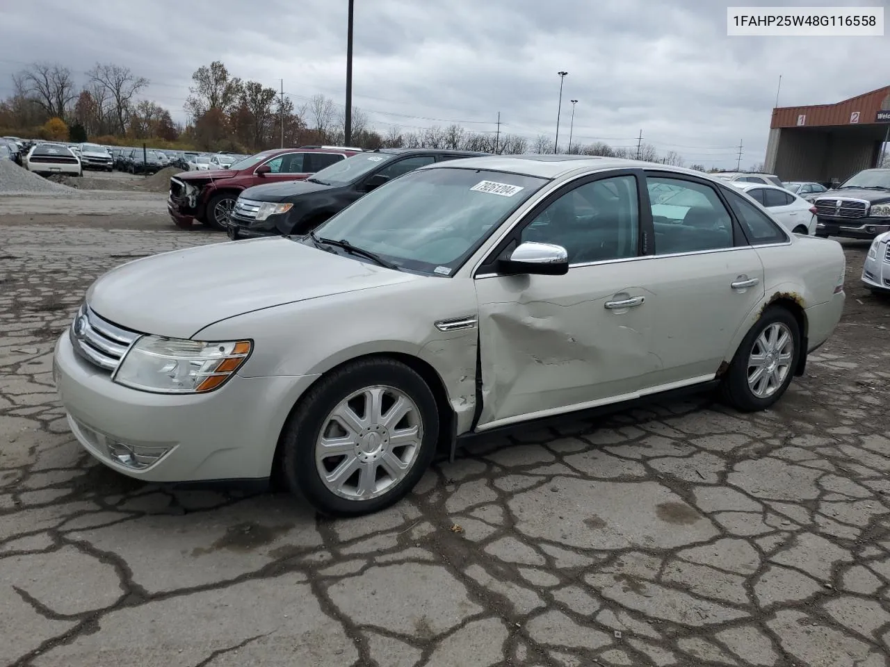 2008 Ford Taurus Limited VIN: 1FAHP25W48G116558 Lot: 79261204