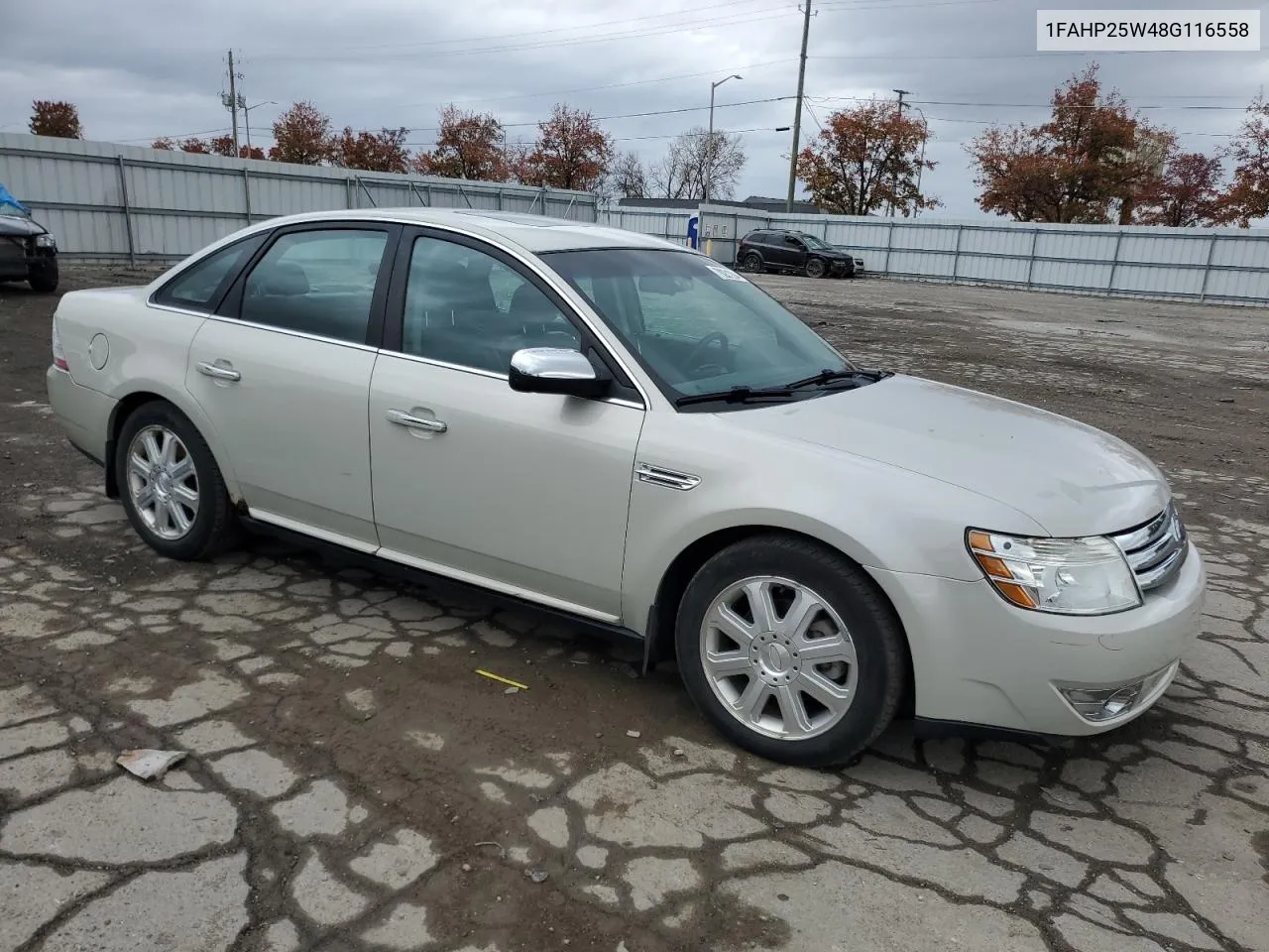 2008 Ford Taurus Limited VIN: 1FAHP25W48G116558 Lot: 79261204