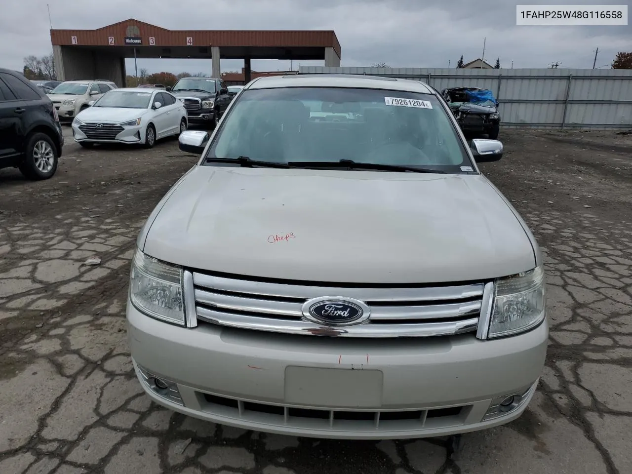 2008 Ford Taurus Limited VIN: 1FAHP25W48G116558 Lot: 79261204