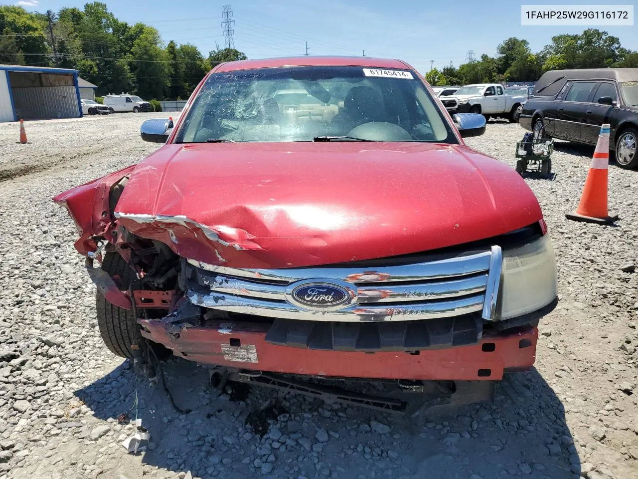 2009 Ford Taurus Limited VIN: 1FAHP25W29G116172 Lot: 61745414