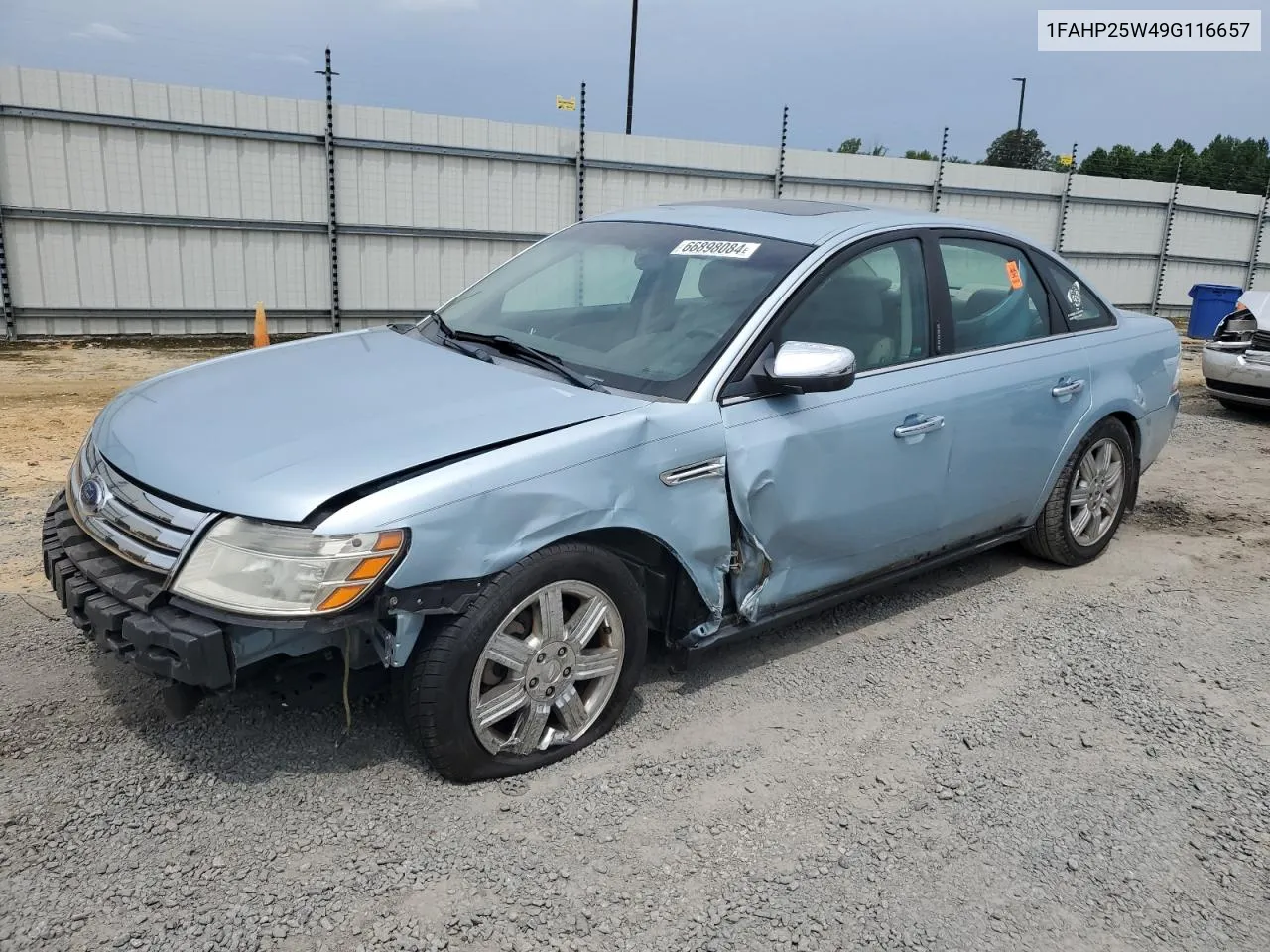 2009 Ford Taurus Limited VIN: 1FAHP25W49G116657 Lot: 66898084