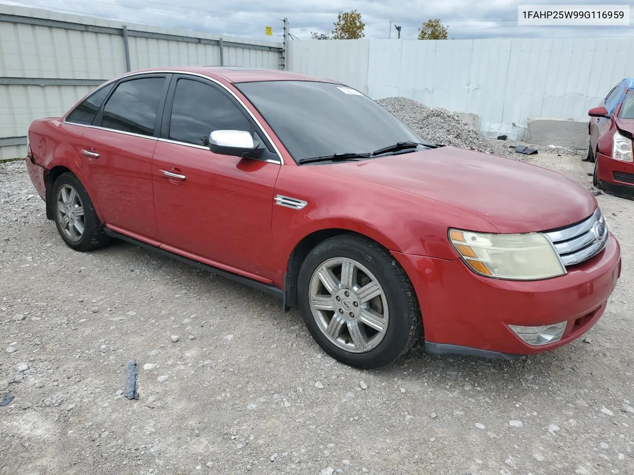 2009 Ford Taurus Limited VIN: 1FAHP25W99G116959 Lot: 72923024