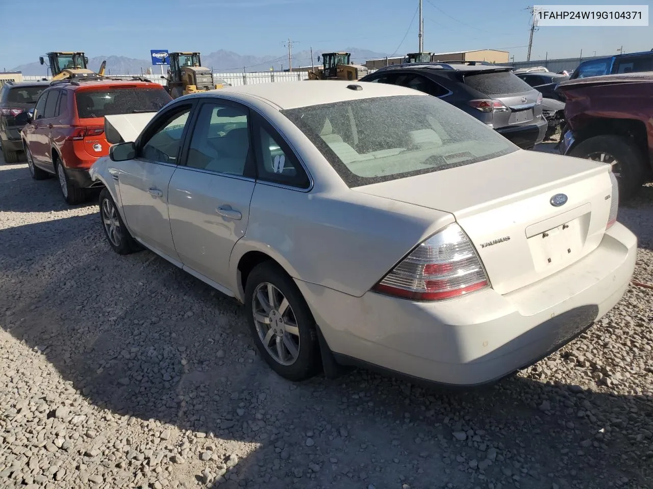 2009 Ford Taurus Sel VIN: 1FAHP24W19G104371 Lot: 73405704