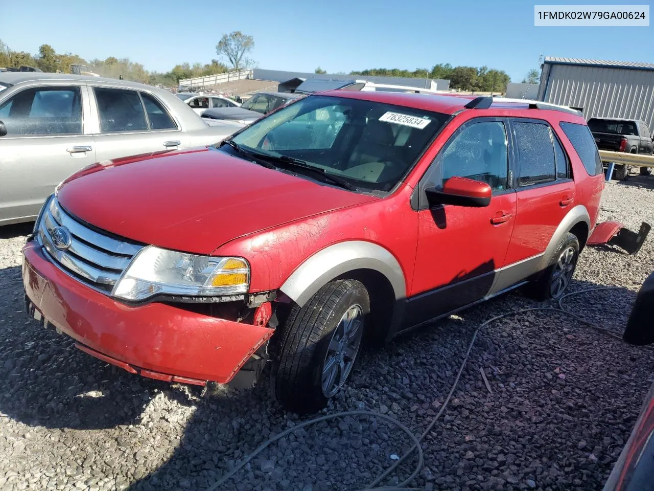 2009 Ford Taurus X Sel VIN: 1FMDK02W79GA00624 Lot: 76325834