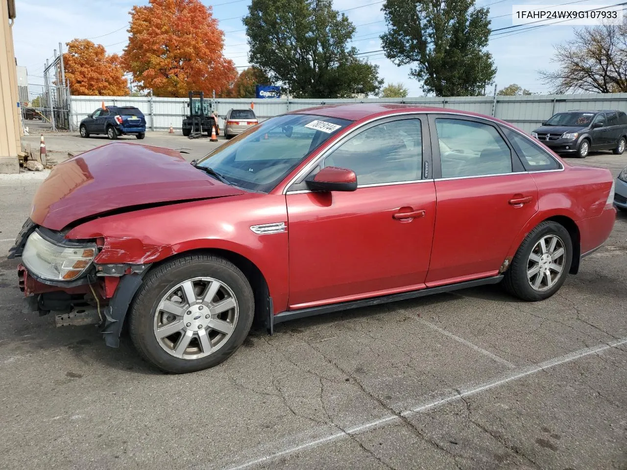 2009 Ford Taurus Sel VIN: 1FAHP24WX9G107933 Lot: 78019144