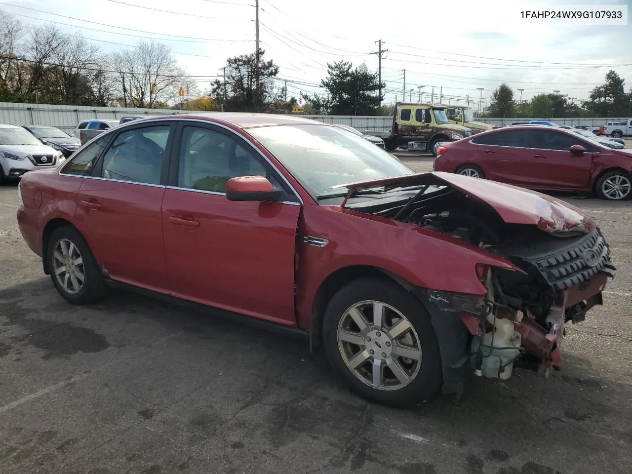 2009 Ford Taurus Sel VIN: 1FAHP24WX9G107933 Lot: 78019144