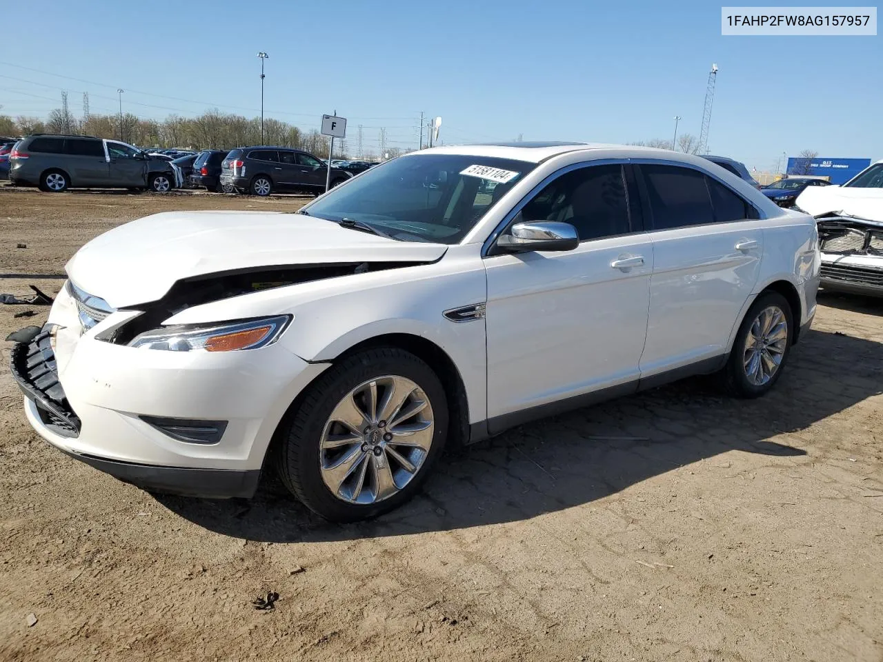 2010 Ford Taurus Limited VIN: 1FAHP2FW8AG157957 Lot: 51581104