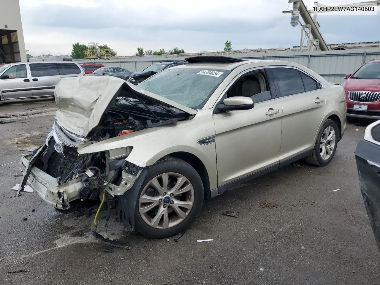 2010 Ford Taurus Sel VIN: 1FAHP2EW7AG140603 Lot: 54764054