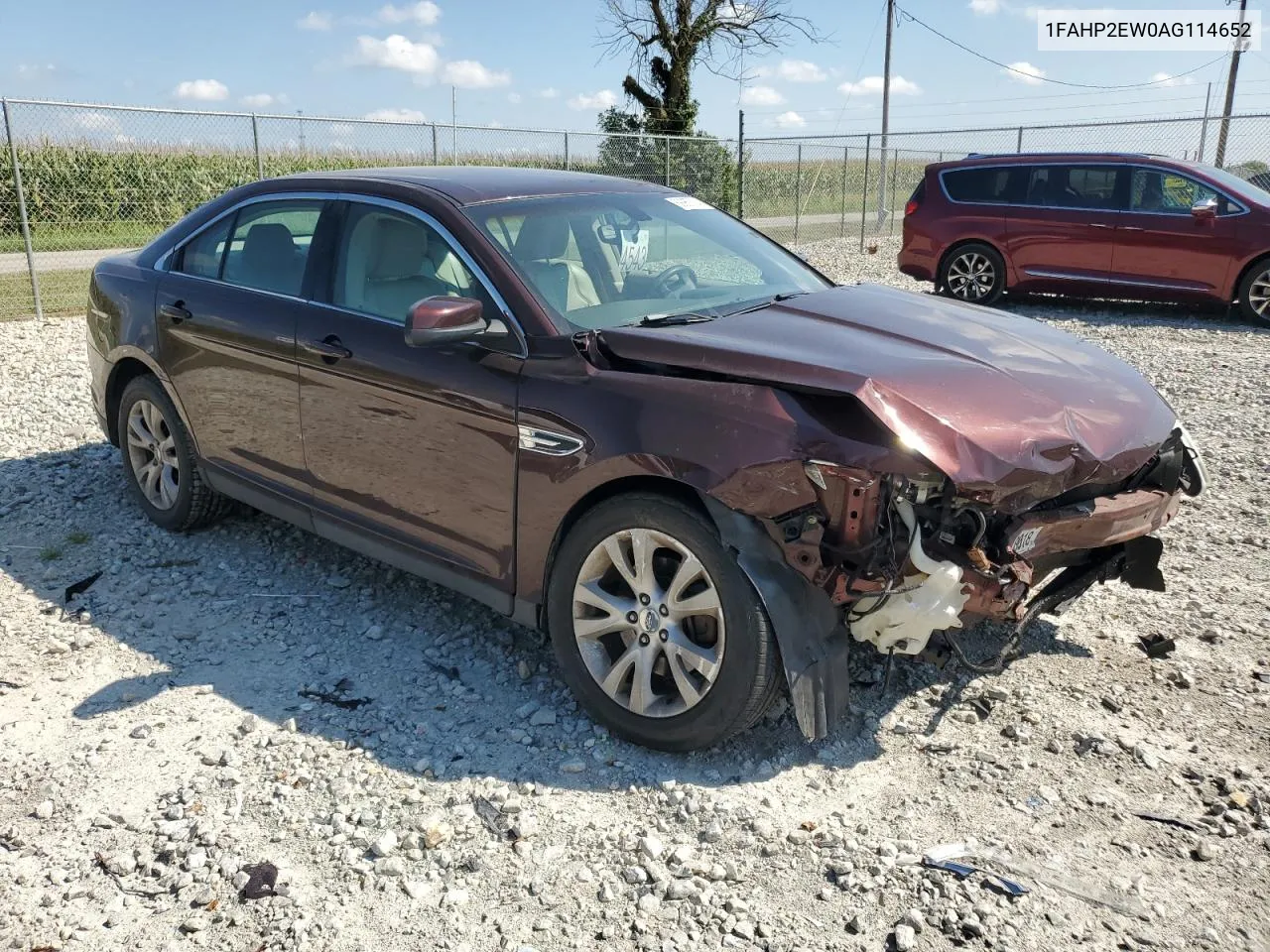 2010 Ford Taurus Sel VIN: 1FAHP2EW0AG114652 Lot: 69967834