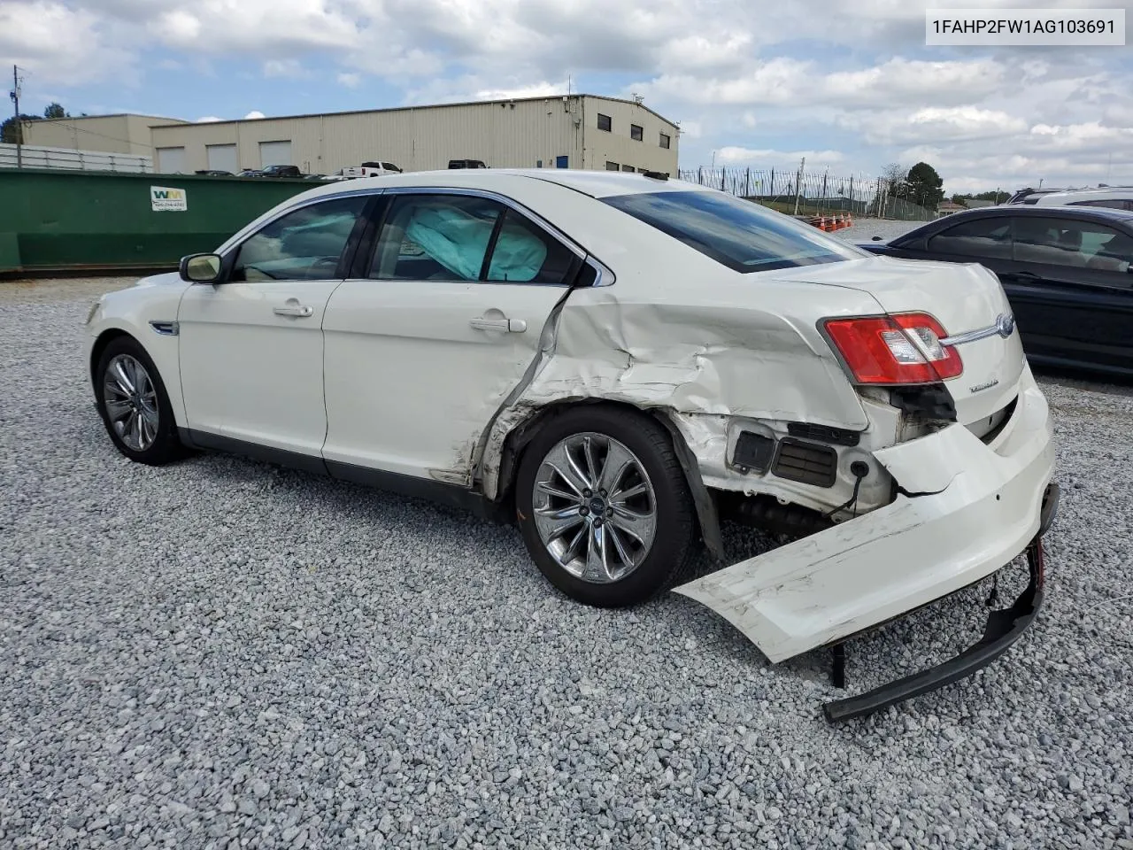 2010 Ford Taurus Limited VIN: 1FAHP2FW1AG103691 Lot: 70197104