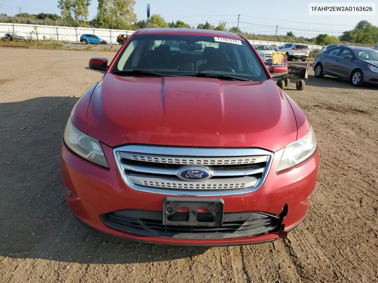 2010 Ford Taurus Sel VIN: 1FAHP2EW2AG163626 Lot: 71191574